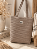 Bolso Tote Waflle Taupe
